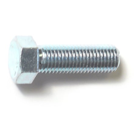 Midwest Fastener Class 8.8, M10-1.25 Hex Head Cap Screw, Zinc Plated Steel, 30 mm L, 6 PK 31023